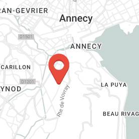 une carte d'Annecy